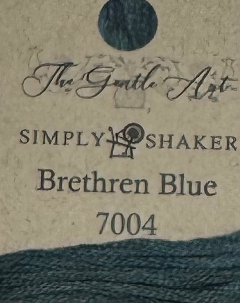 The Gentle Art Simply Shaker Threads; Brethren Blue
