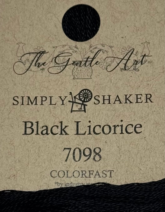 The Gentle Art Simply Shaker Threads; Black Licorice