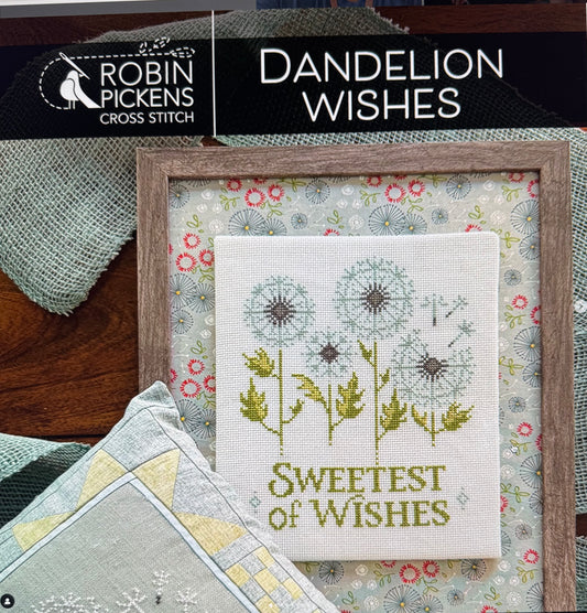 Dandelion Wishes; Robin Pickens Cross Stitch