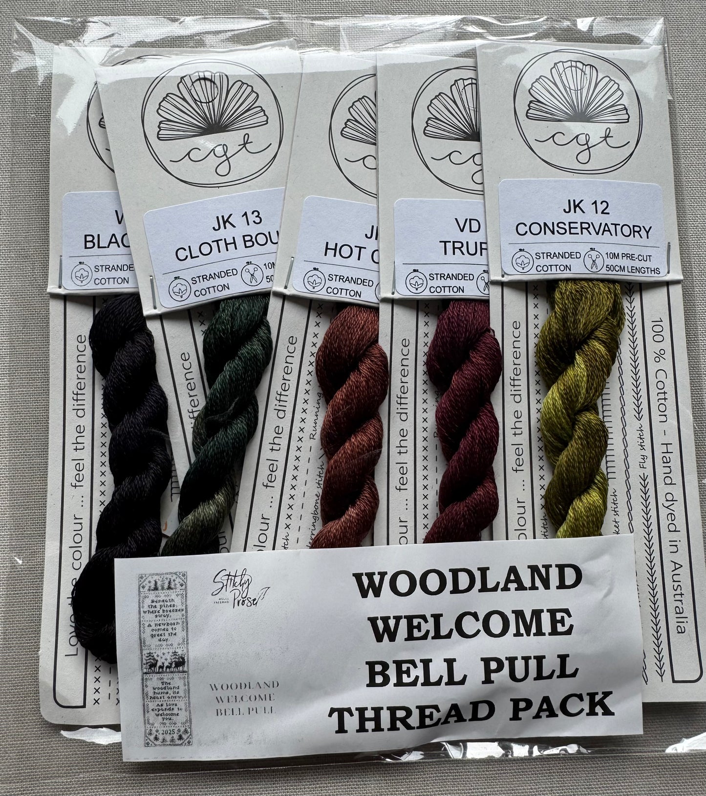 Woodland Welcome Bell Pull Kit; Stitchy Prose