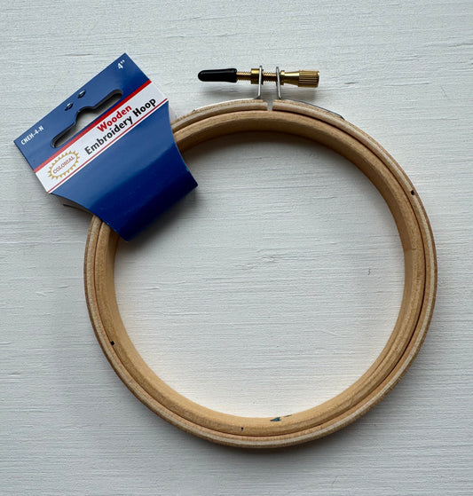 Colonial Wood Embroidery Hoop, size 4 inches