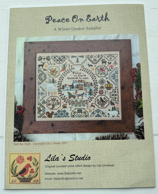 Peace On Earth, A Winter Quaker Sampler; Lila's Studio