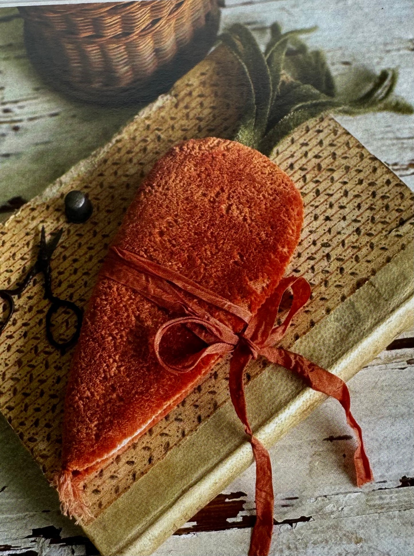 Velvet Carrot Needle Book