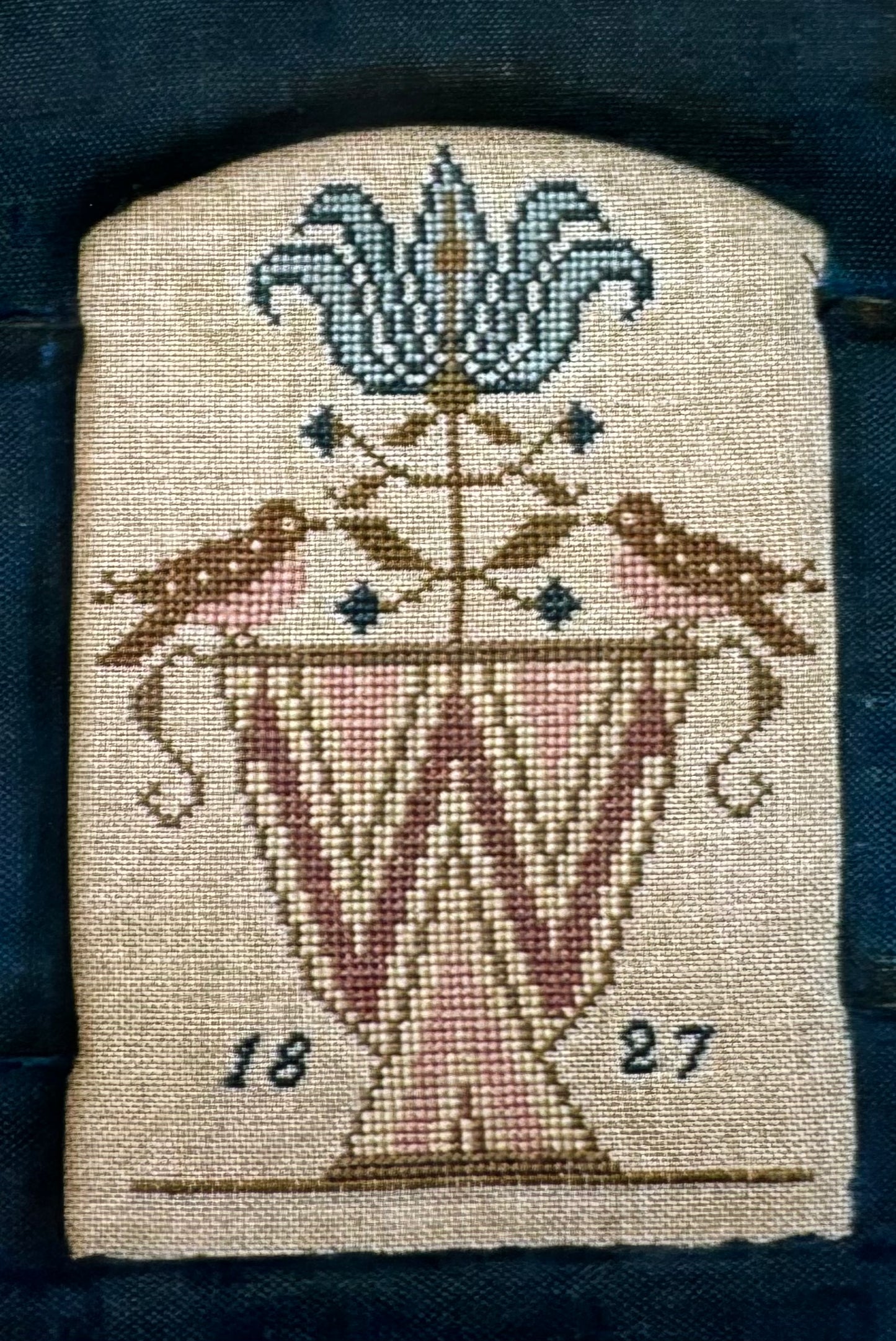 Spotted Finch Sampler; Stacy Nash Designs