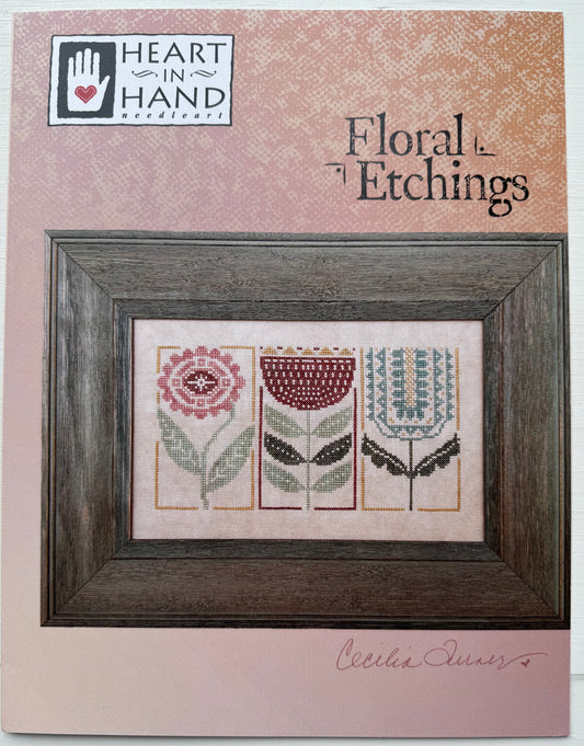 Floral Etchings; Heart In Hand