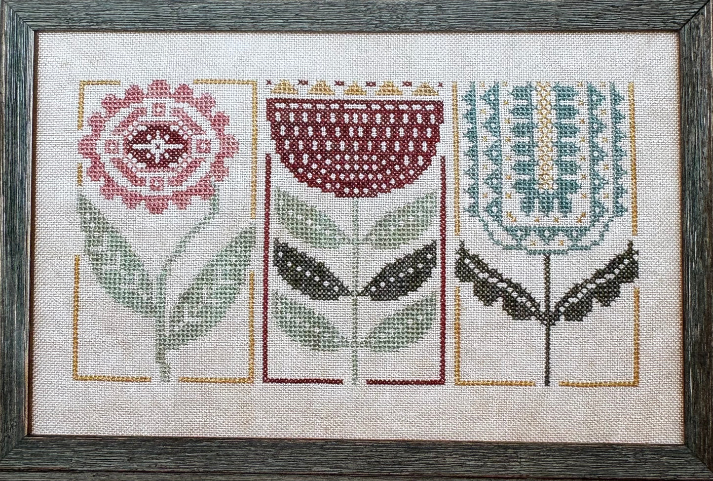 Floral Etchings; Heart In Hand