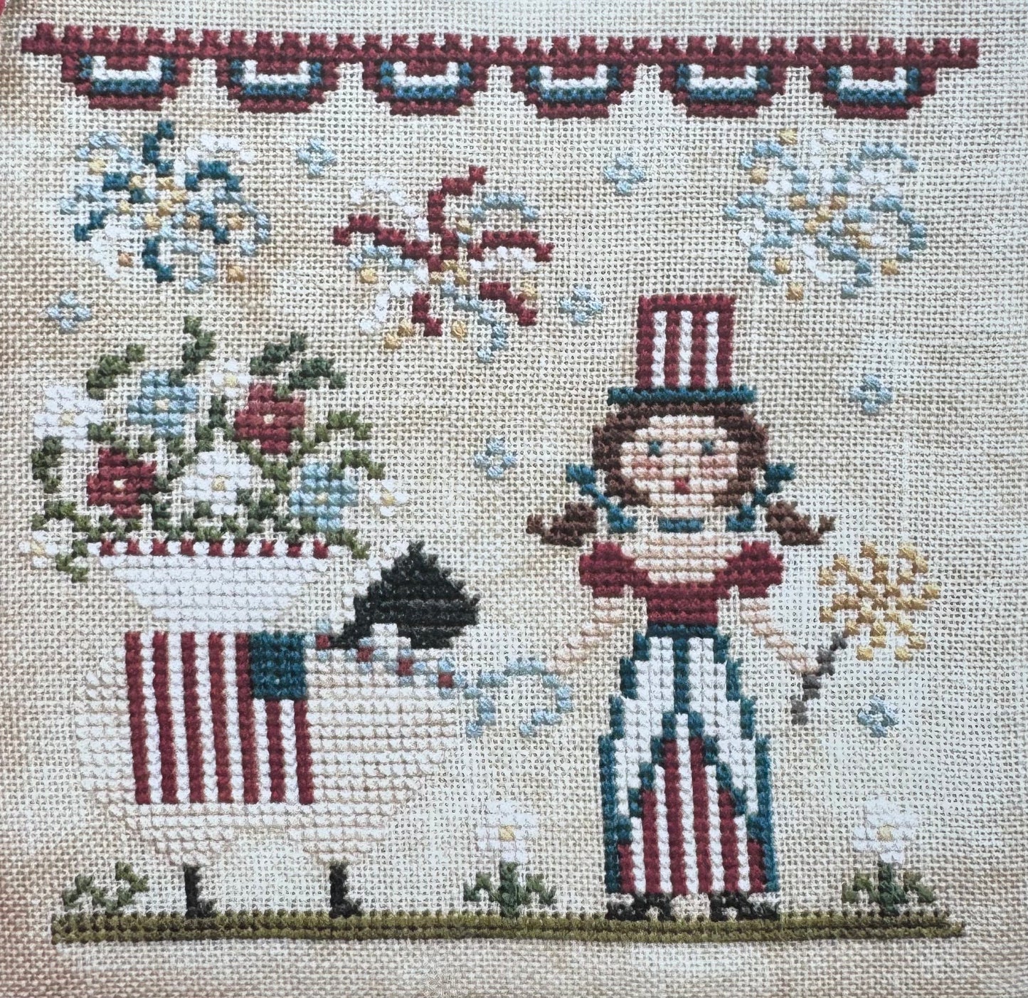 Patriotic Ewe Kit; The Proper Stitcher