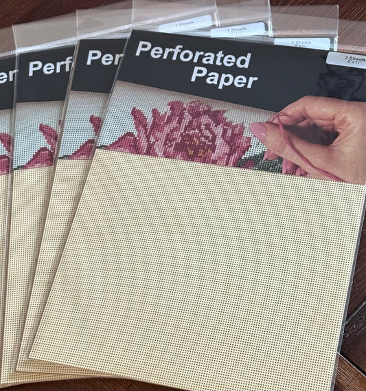 Perforated Paper; Cream