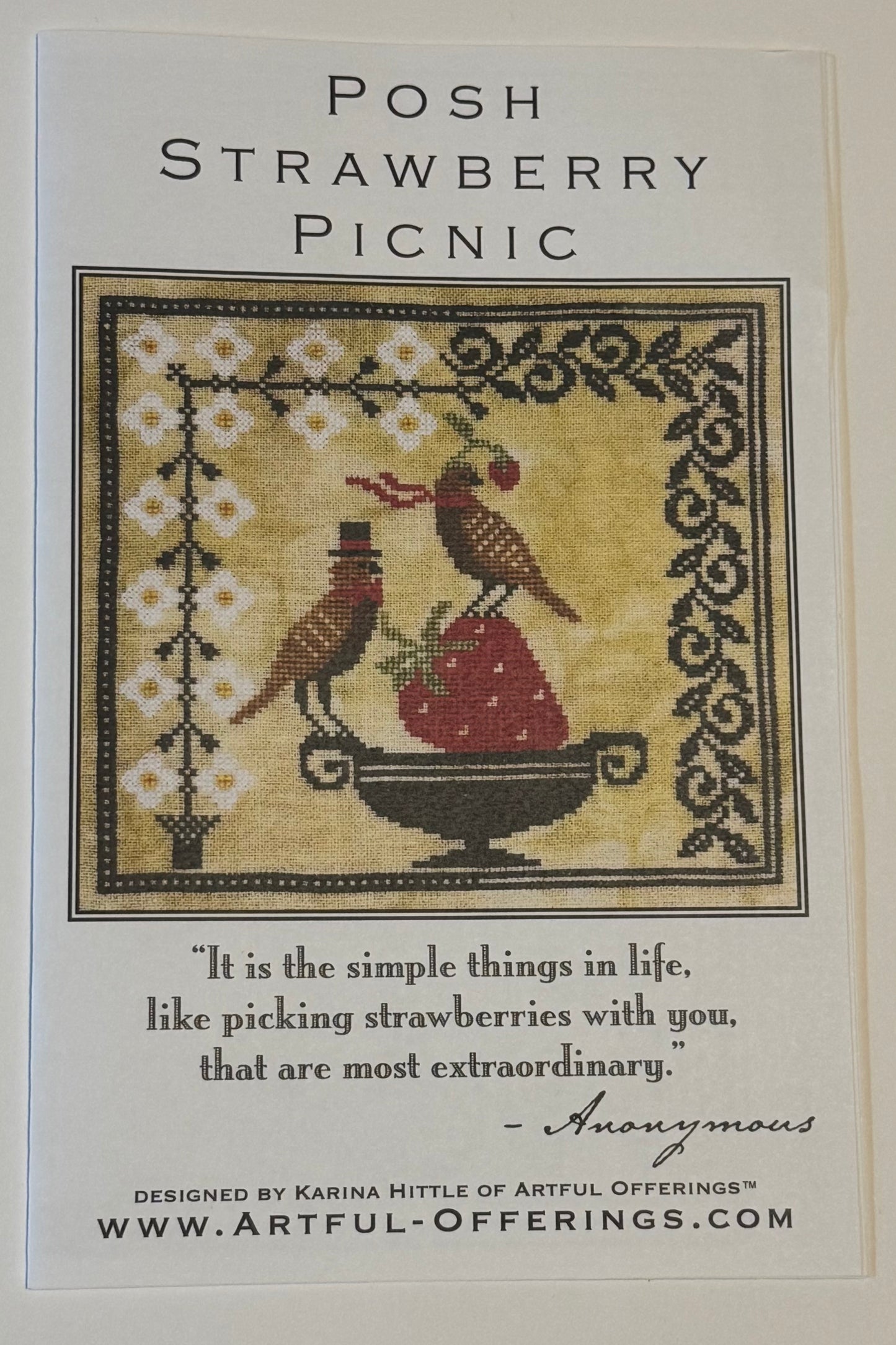 Posh Strawberry Picnic; Artful Offerings