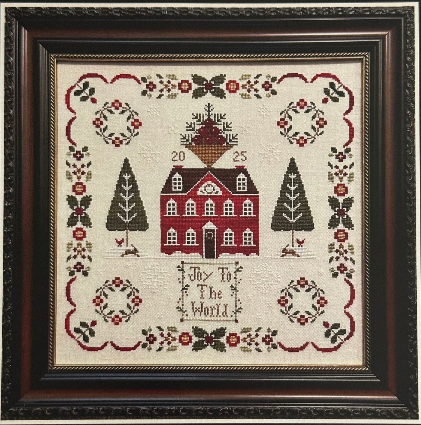 "Joy to the World"; Little House Needleworks