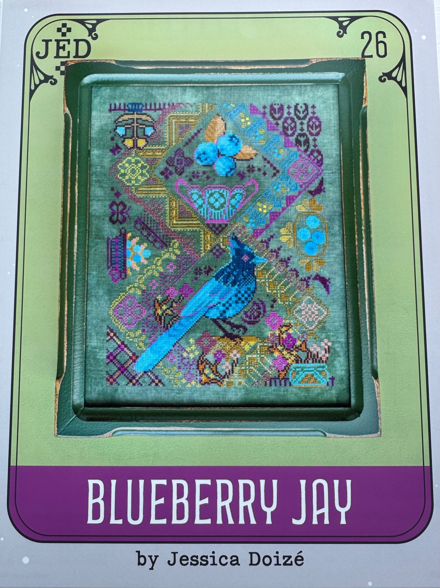 Blueberry Jay; JEDxStitch