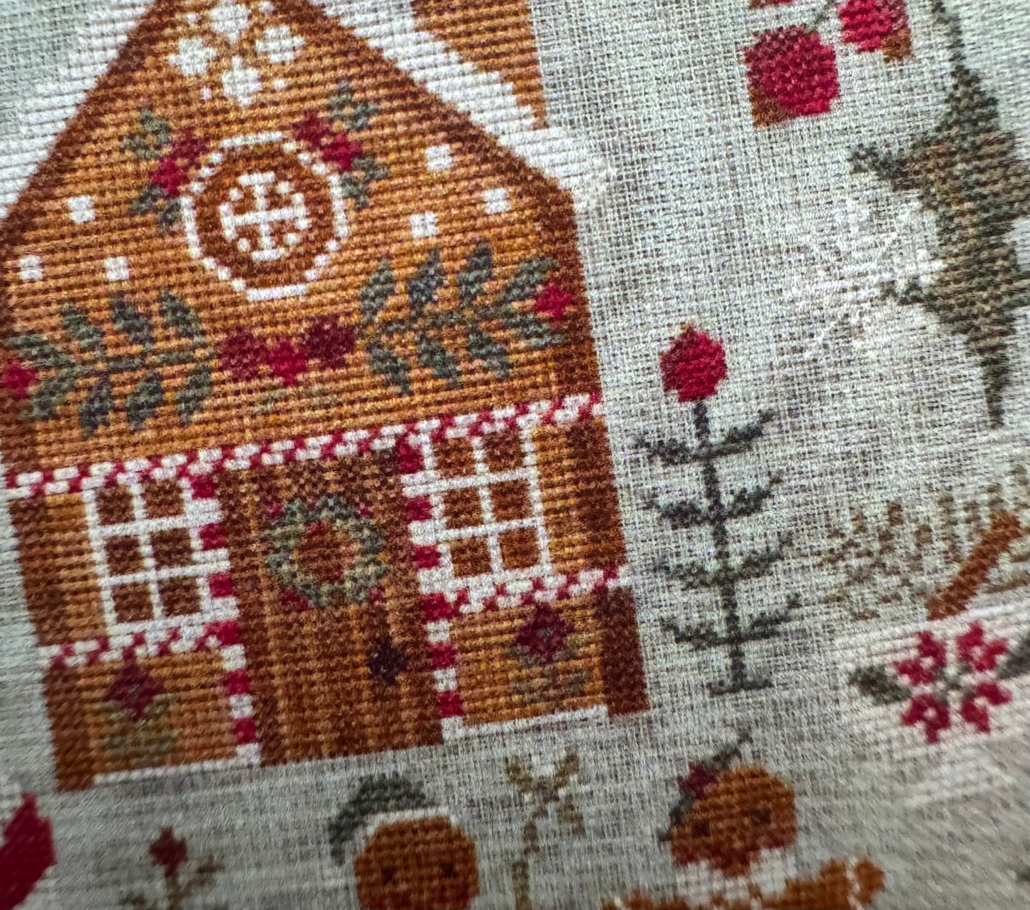Gingerbread Village; Quaint Rose Needlearts