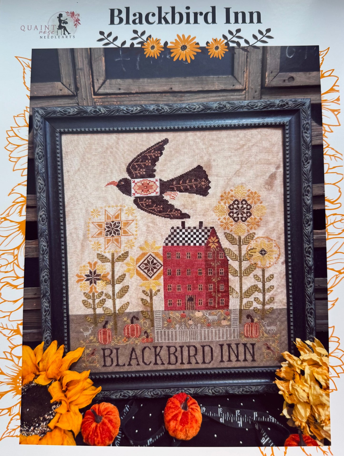 Blackbird Inn; Quaint Rose Needlearts