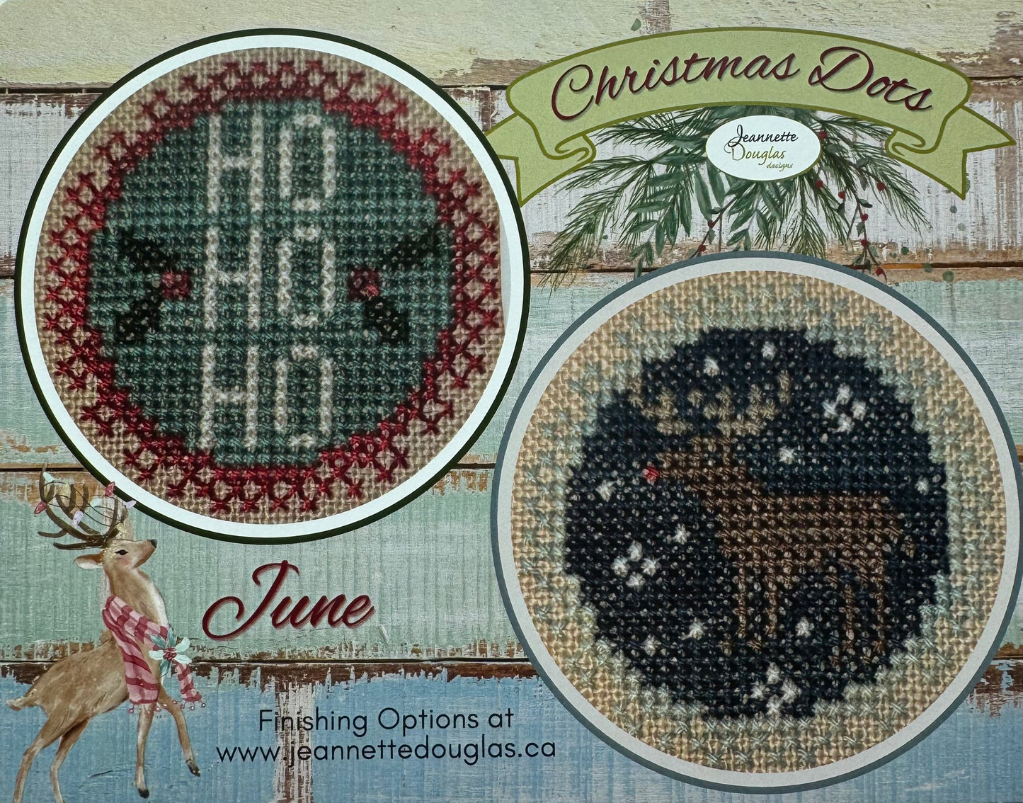 Christmas Dots - June; Jeannette Douglas Designs