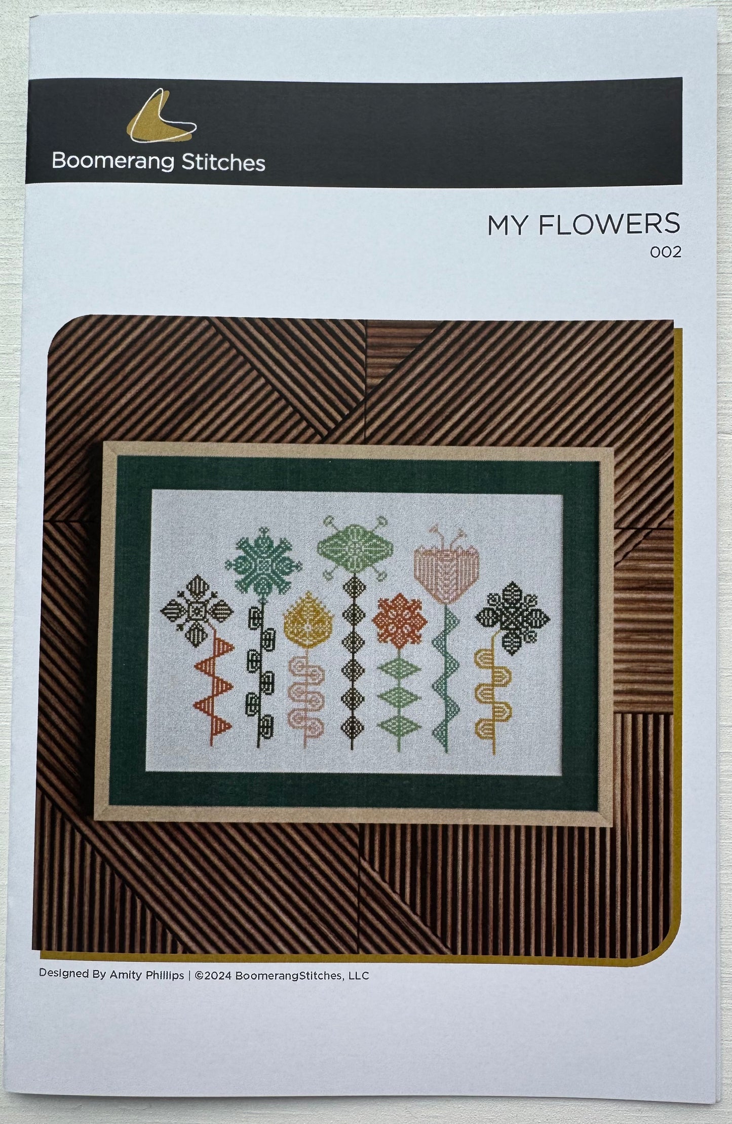 My Flowers; Boomerang Stitches