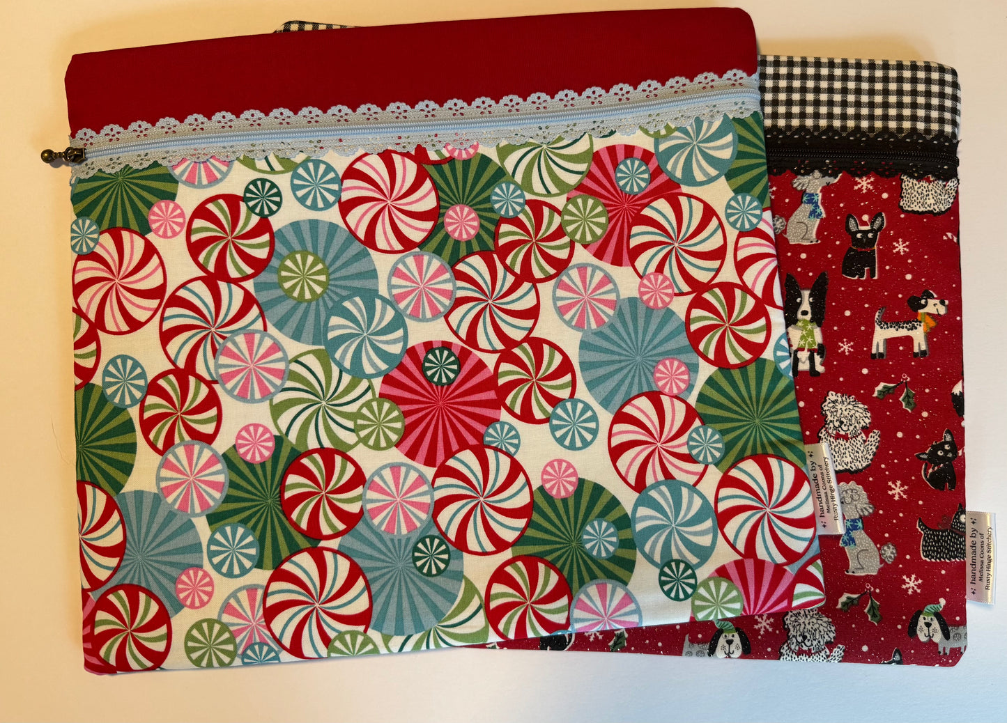 Holiday Project Bags by The Rusty Hinge Stitchery