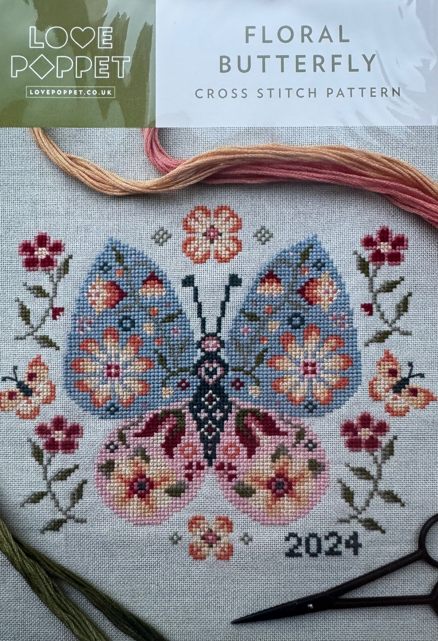 Floral Butterfly; Love Poppet