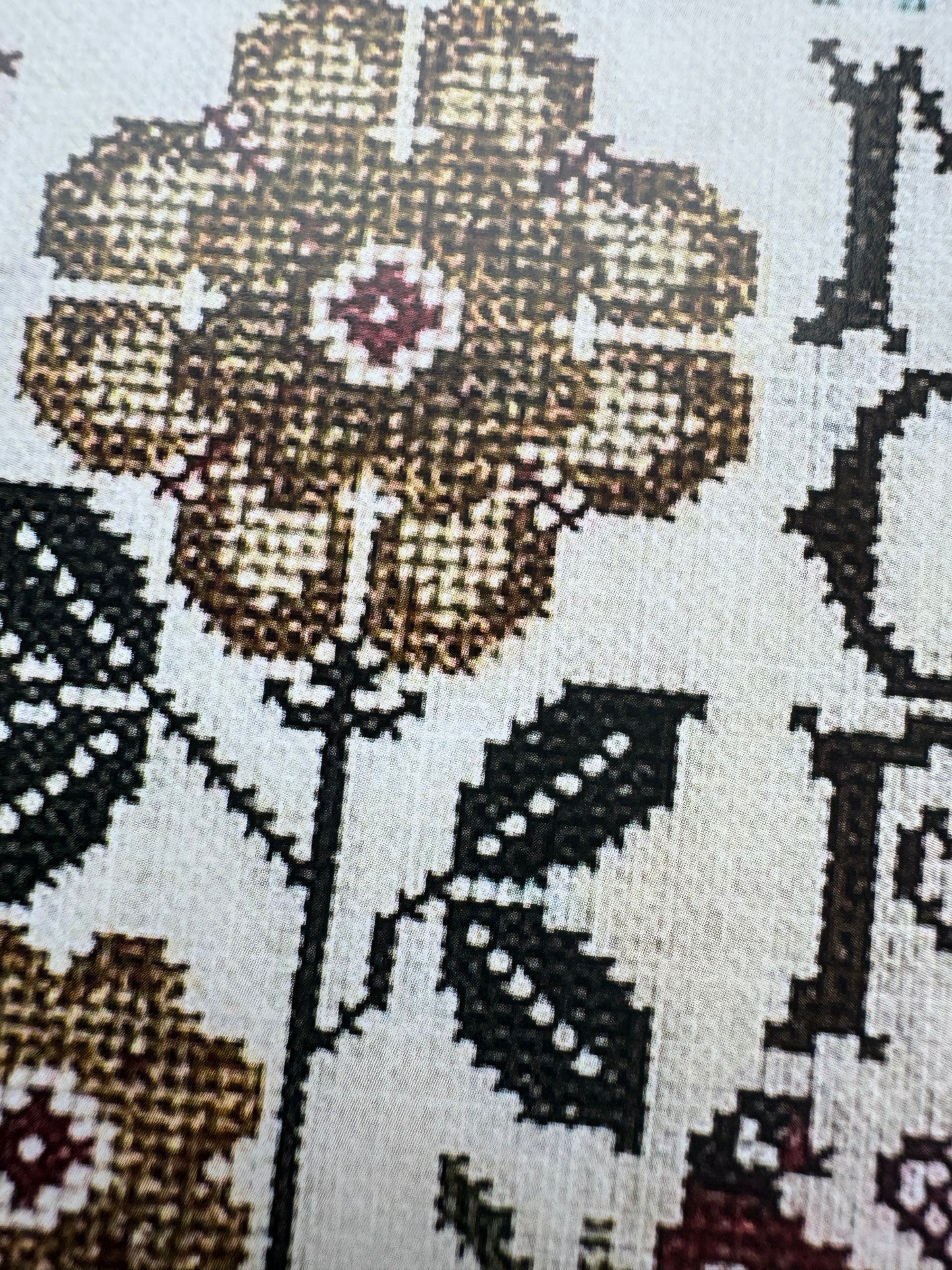 Floral Alphabet Sampling Series: NOP; Jeannette Douglas