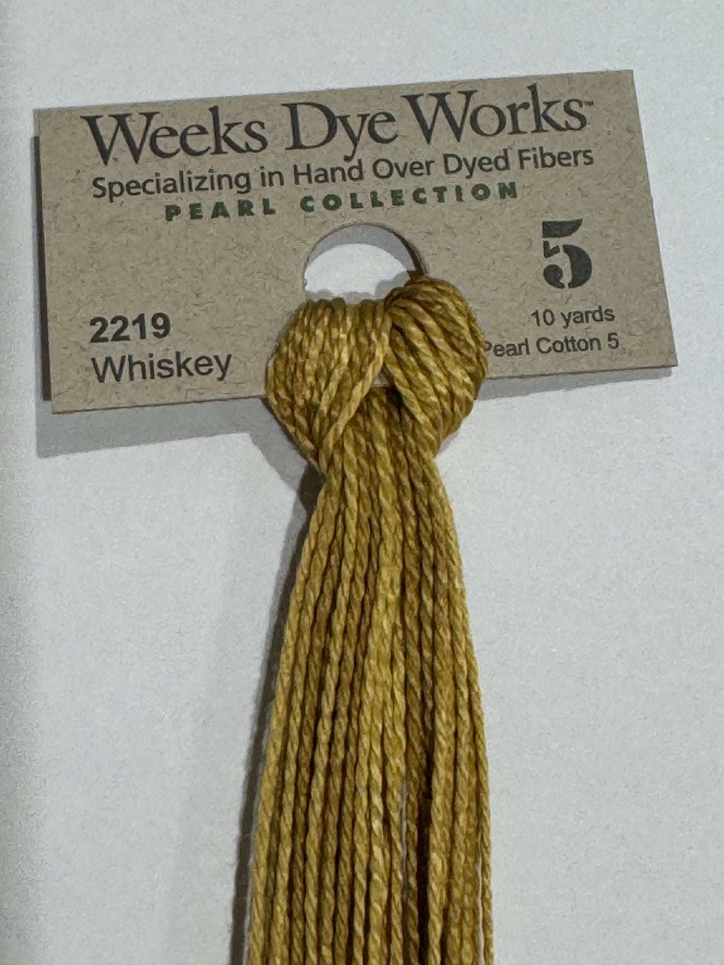 Whiskey; Weeks Dye Works Pearl Collection #5