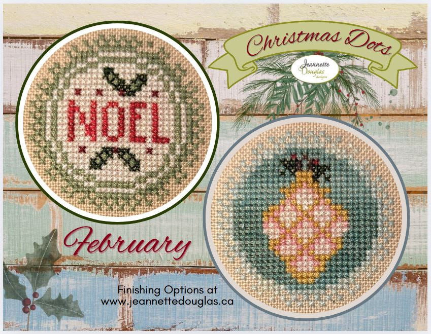 Christmas Dots - February; Jeannette Douglas Designs