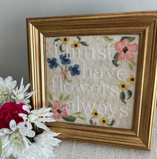 Flowers Always; Emily Call Stitching