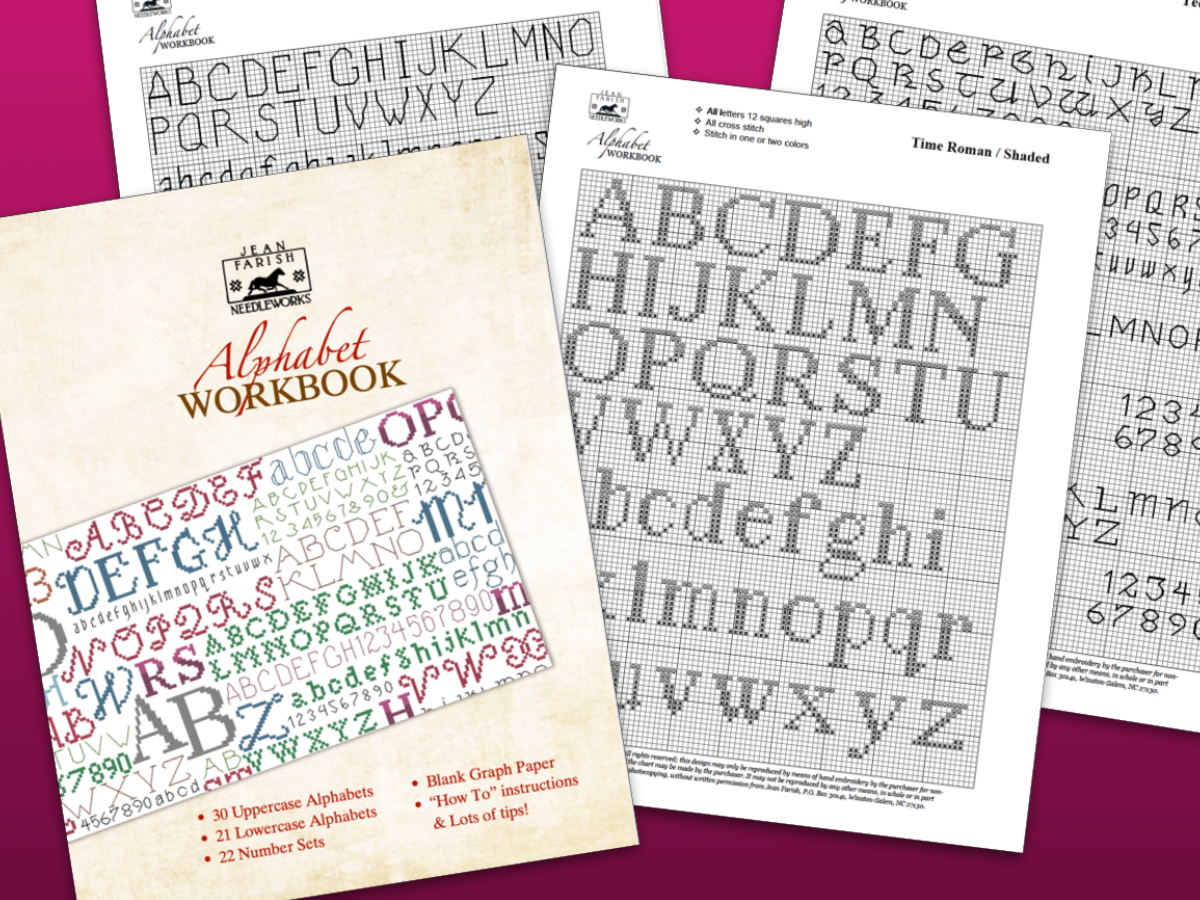 Alphabet Workbook; Jean Farish Needleworks