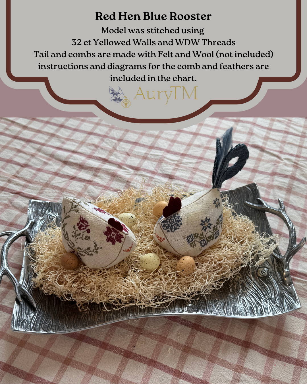 Red Hen Blue Rooster; AuryTM