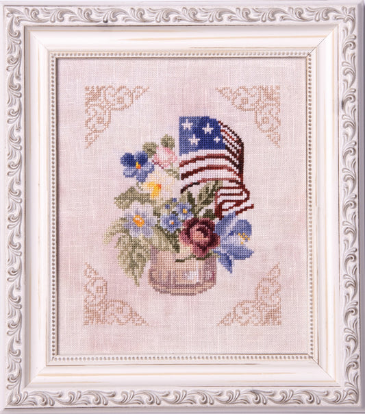 Patriotic Bouquet; Samplers and Primitives