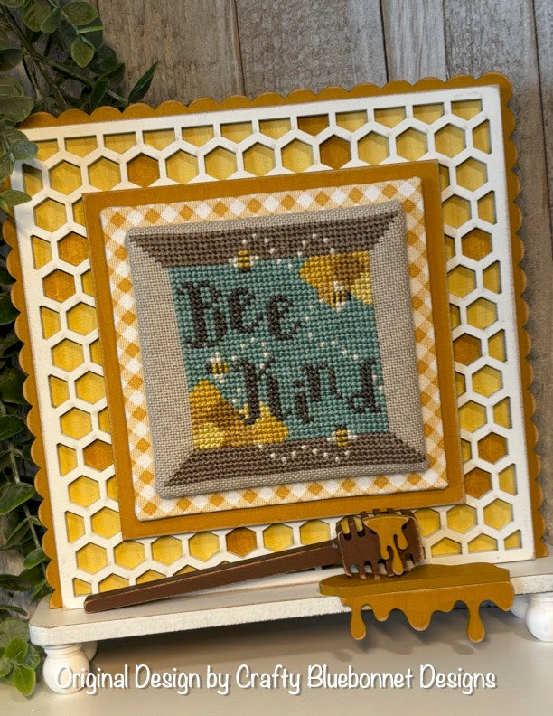 Bee Kind Spool; Crafty Bluebonnet