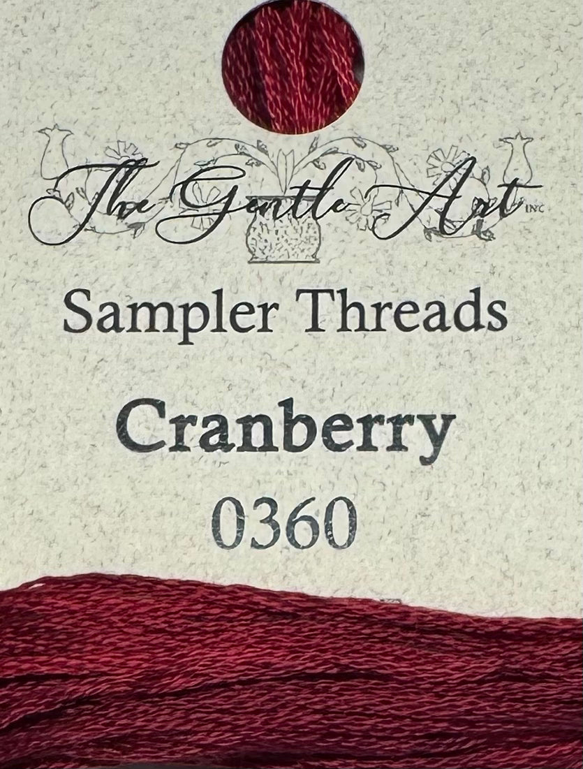 The Gentle Art Sampler Threads; Cranberry – The Cross Stitch Emporium
