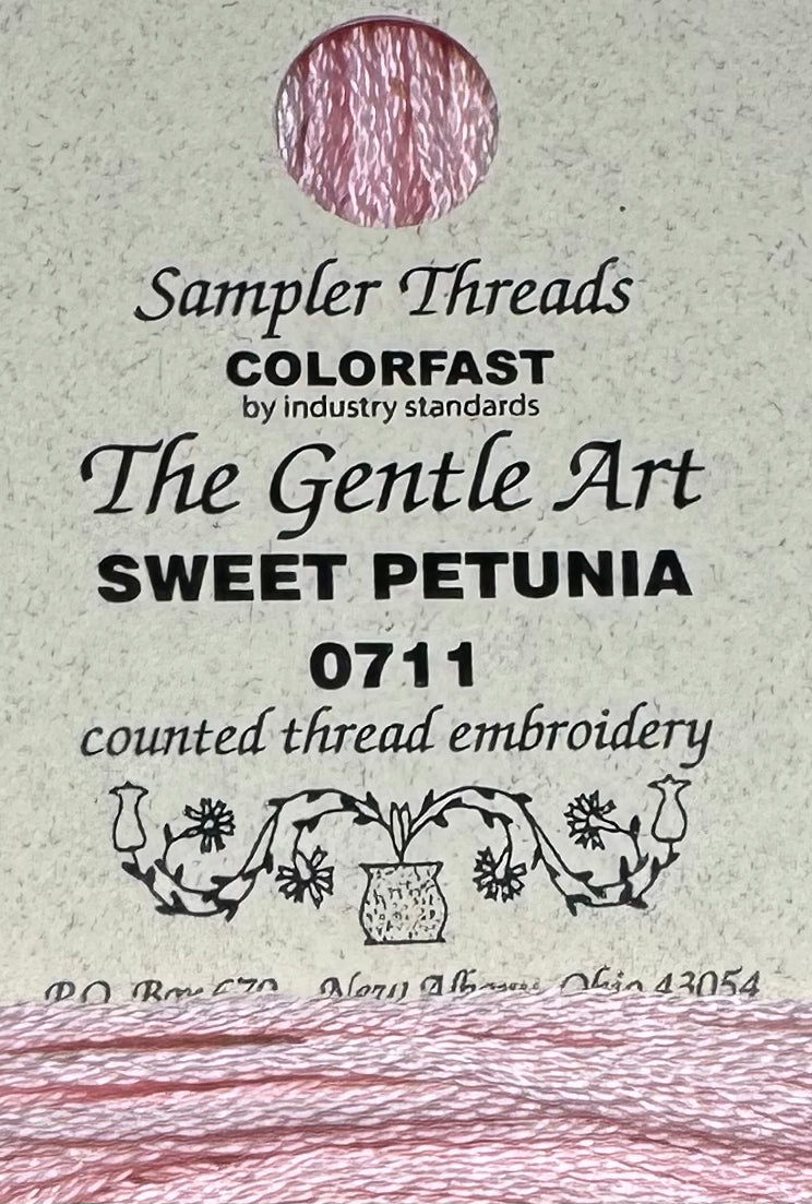 The Gentle Art Sampler Threads; Sweet Petunia – The Cross Stitch Emporium