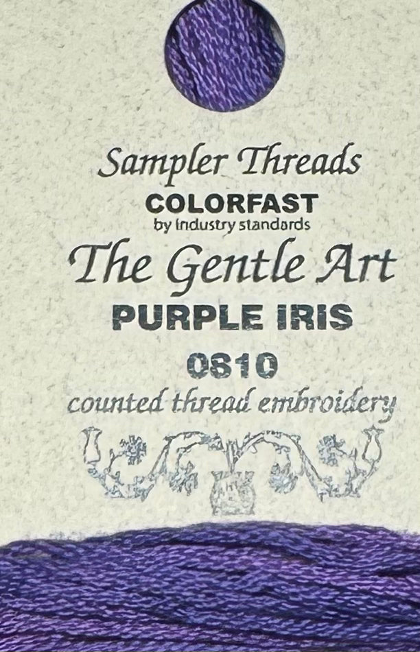 The Gentle Art Sampler Threads; Purple Iris – The Cross Stitch Emporium