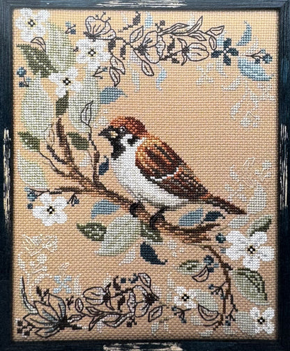 Birds in Nature-Sparrow; Erin Elizabeth Designs