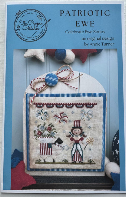 Patriotic Ewe Kit; The Proper Stitcher