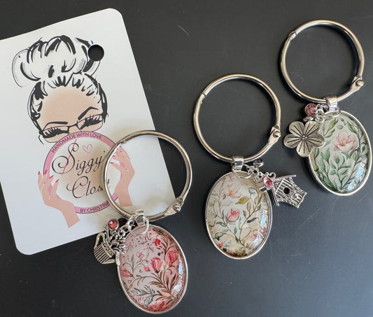 Oval Floral Thread Keep