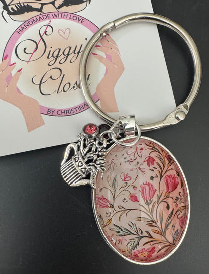 Oval Floral Thread Keep