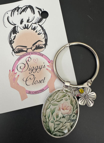Oval Floral Thread Keep