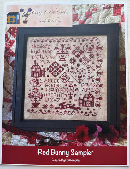Red Bunny Sampler; Pansy Patch Quilts and Stitchery