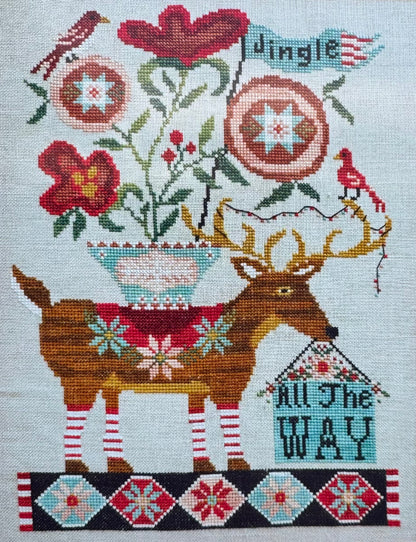 Jingle All the Way; Quaint Rose Needelarts
