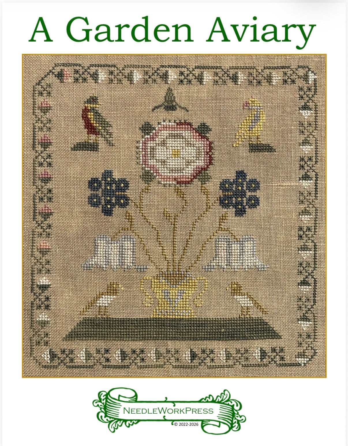 A Garden Aviary; NeedleWorkPress