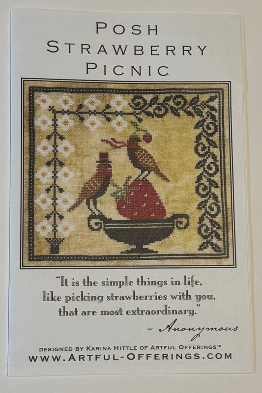 Posh Strawberry Picnic; Artful Offerings