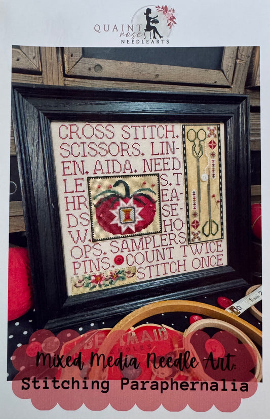 Mixed Media Needle Art; Quaint Rose Needlearts