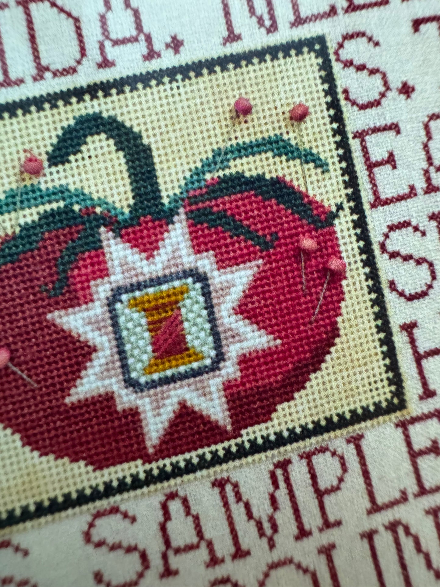Mixed Media Needle Art; Quaint Rose Needlearts