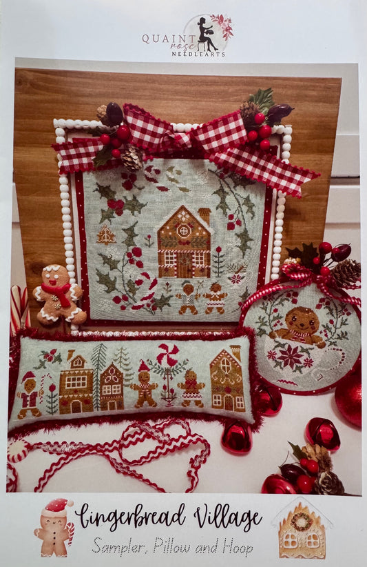 Gingerbread Village; Quaint Rose Needlearts