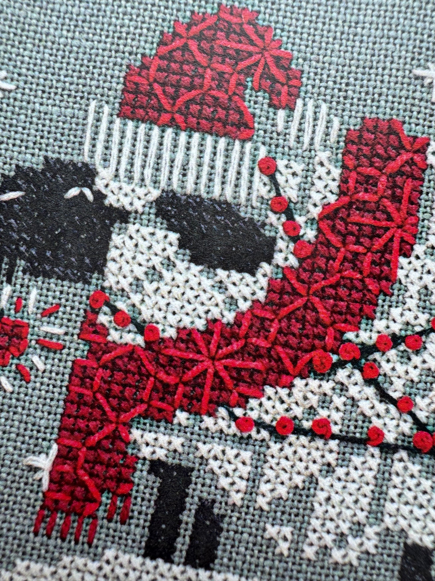 Snowflake Sheep Ornament; Counting Puddles