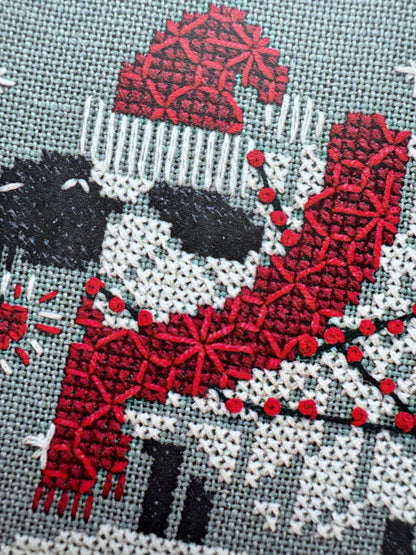 Snowflake Sheep Ornament; Counting Puddles