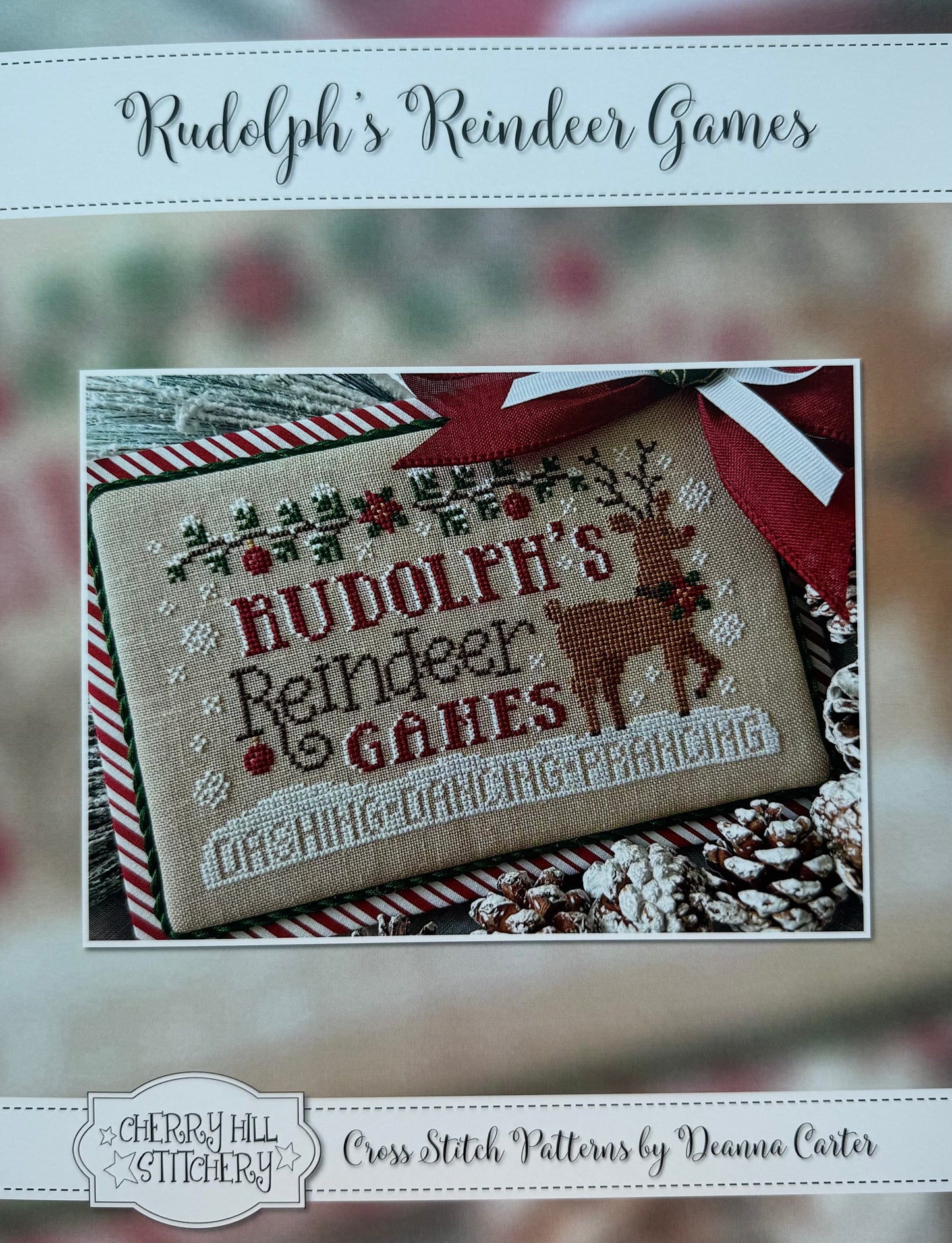 Rudolph's Reindeer Games; Cherry Hill Stitchery