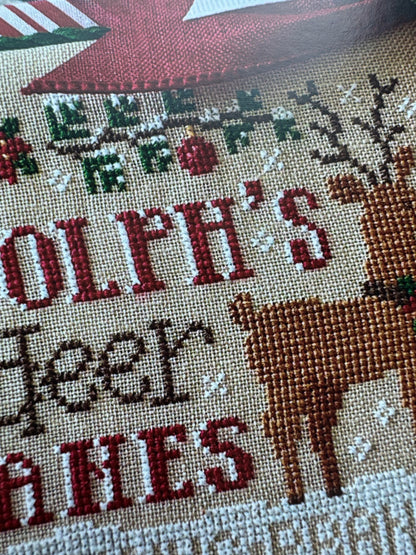 Rudolph's Reindeer Games; Cherry Hill Stitchery