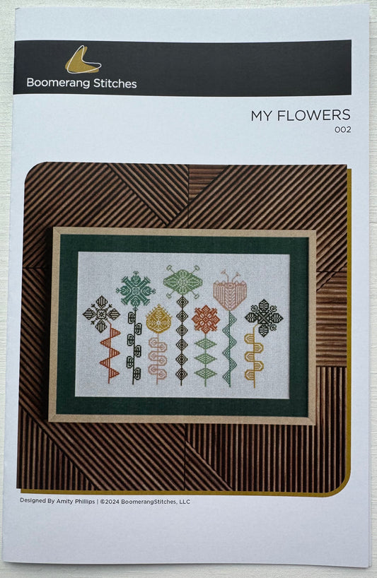 My Flowers; Boomerang Stitches