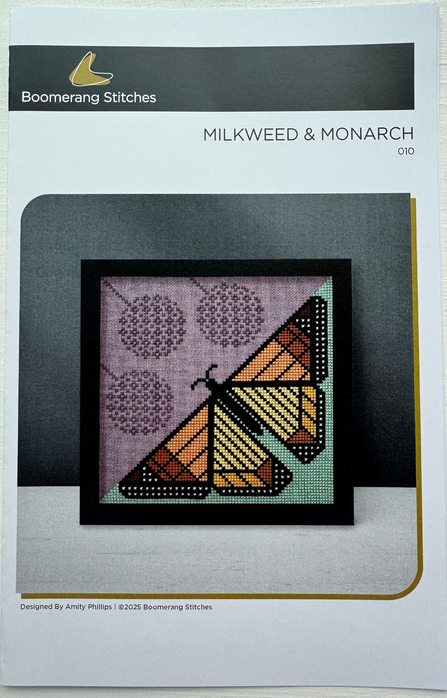 Milkweed & Monarch; Boomerang Stitches